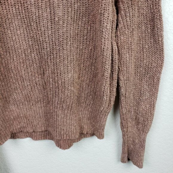 Free People Electric City Ribbed Sweater Knit Pullover Cotton/Linen Boho size L - Picture 9 of 10